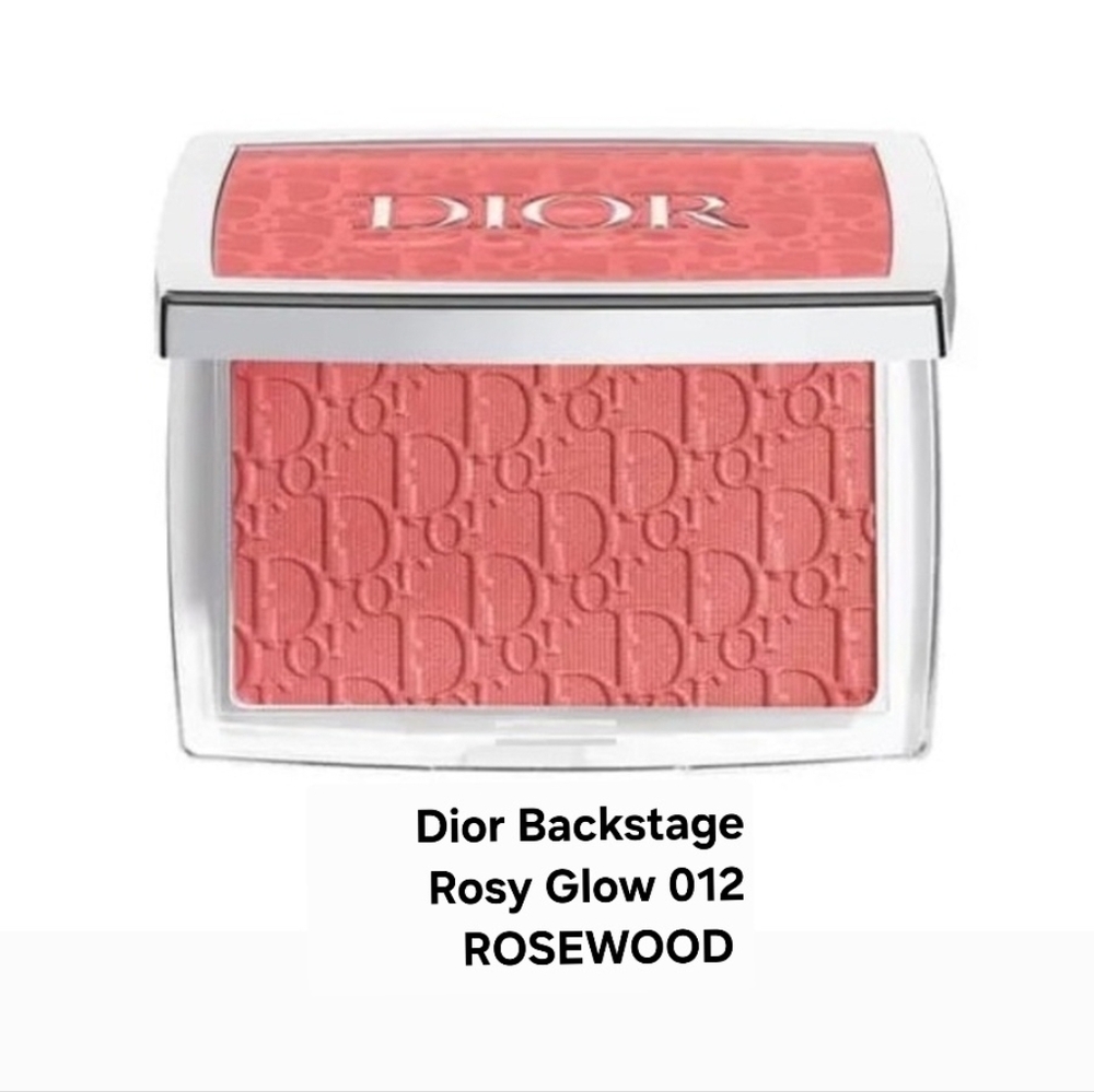 DIOR 💕ROSY GLOW BLUSH 012 ROSEWOOD. BNIB. Older Case, Rectangle.